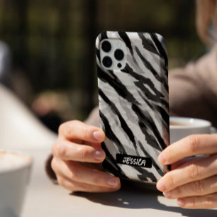Coque iPhone 16 Pro Zebra Black White