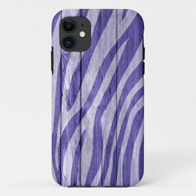 Coques Case-Mate iPhone Zebra Imprimer sur le bois #17 (Dos)