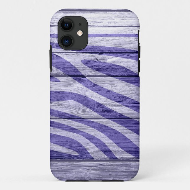 Coques Case-Mate iPhone Zebra Imprimer sur le bois #18 (Dos)