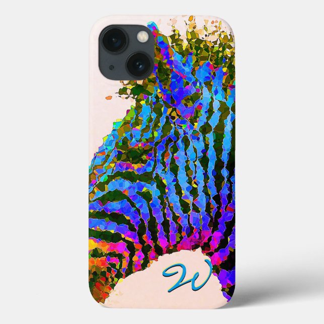 Coques Case-Mate iPhone Zebra Mosaic Art 1 (Verso)