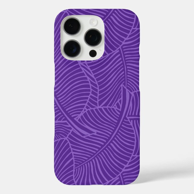 Coques Case-Mate iPhone Zebra Palm Hawaiian Tropical Purple (Verso)