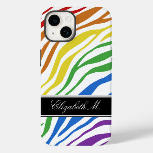 Coques Pour iPhone Zebra Print Mix Rainbow