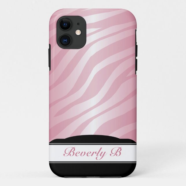 Coques Case-Mate iPhone Zebra Print Pink Fusion personnalisée iPhone 5 Coq (Dos)