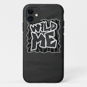 Coques Pour iPhone Zebra Wild me Noir et gris