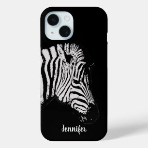 Coque Case-Mate iPhone Zèbre personnel noir et blanc Cool