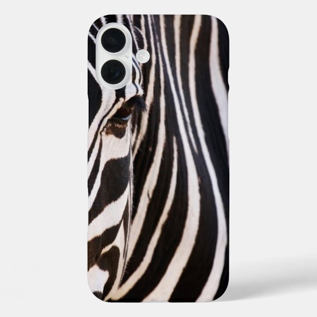Coques Case-Mate iPhone Zèbre rayé noir et blanc (Verso)