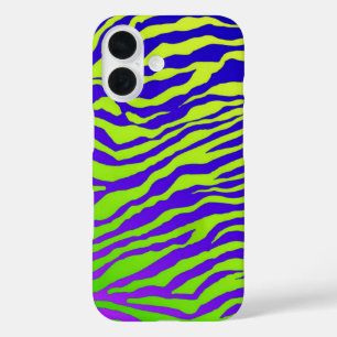 Coques iPhone 16 Zèbre vert