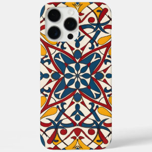 Coque iPhone 16 Pro Max zellige en mosaïque, Mandala-Motif