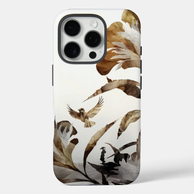 Coques Case-Mate iPhone Zen Misty Mountain Birds Minimalist Nature (Verso)