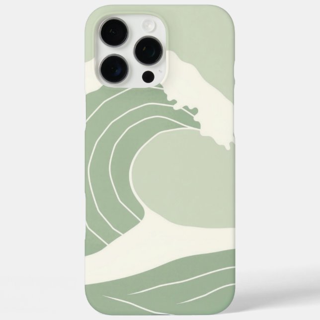 Coques Case-Mate iPhone Zen Seigaiha Waves | Japanese Symbol of Luck (Verso)