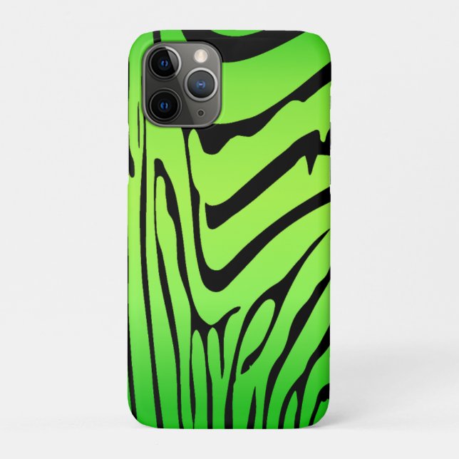 Coques Case-Mate iPhone Zesty Zebra Green (Dos)