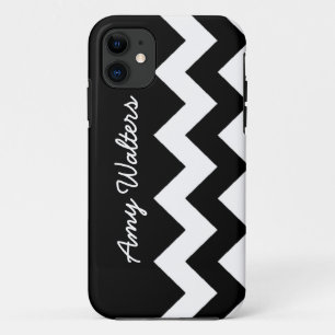 Case-Mate iPhone Case zig-zag noir/blanc personnalisé
