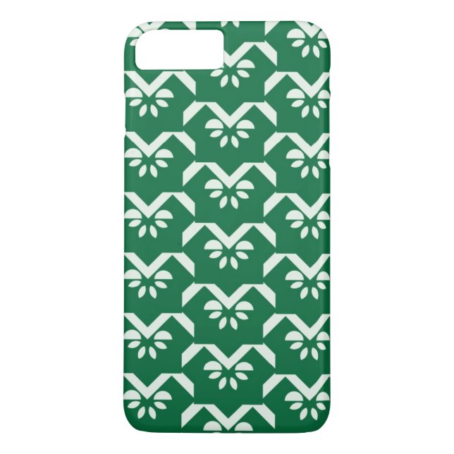 Coques Case-Mate iPhone Zigzag floral vert (Dos)