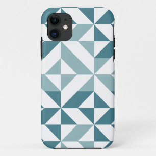 Case-Mate iPhone Case ZigZag géométrique vert turquoise à deux tons