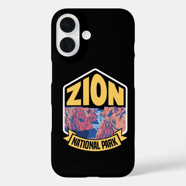Coques Case-Mate iPhone Zion Parc National Utah Rétro (Verso)