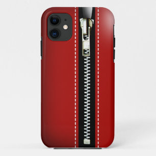Coque iPhone 11 Zip It Up - Trompe L'Oeil rouge