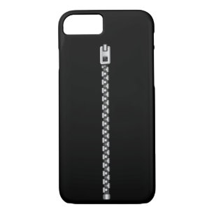 Coques Pour iPhone Zipper argent Faux