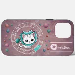 Case-Mate iPhone Case Zodiac Leo Cute Chat Roue Planète Astrologie