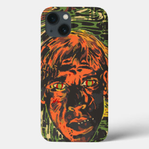 Etui iPhone 13 Zombies d'Halloween vintage, Art de rue Grafitti