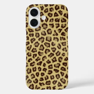 Coque Pour iPhone 16 Zones léopards dorées