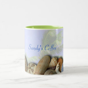 Coques de plage personnalisées, Palmiers café Mug