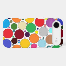 Coques de téléphone iPhone d'art abstrait et color