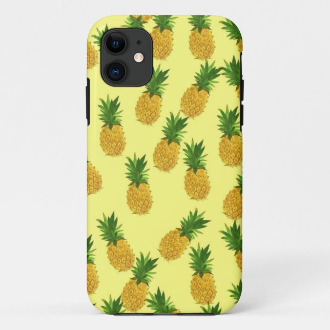 Coques iphone d'ananas de thème de fruit (Dos)