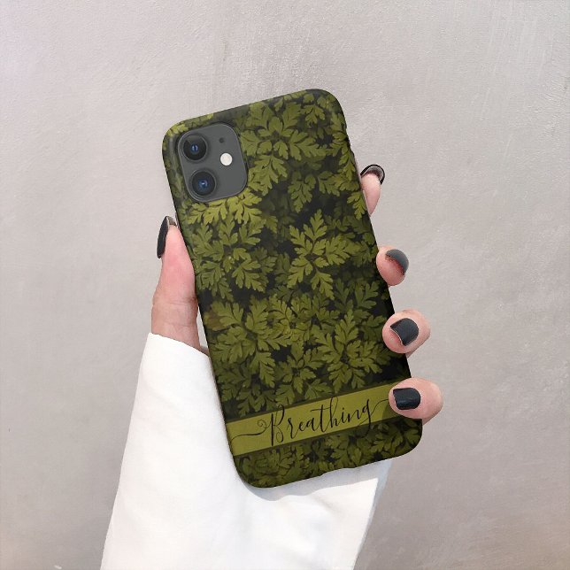 Coques iphone plantes aériens à feuilles vertes (Aerial green-leafed plant iphone cases)