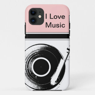 Coques iphone roses de musique
