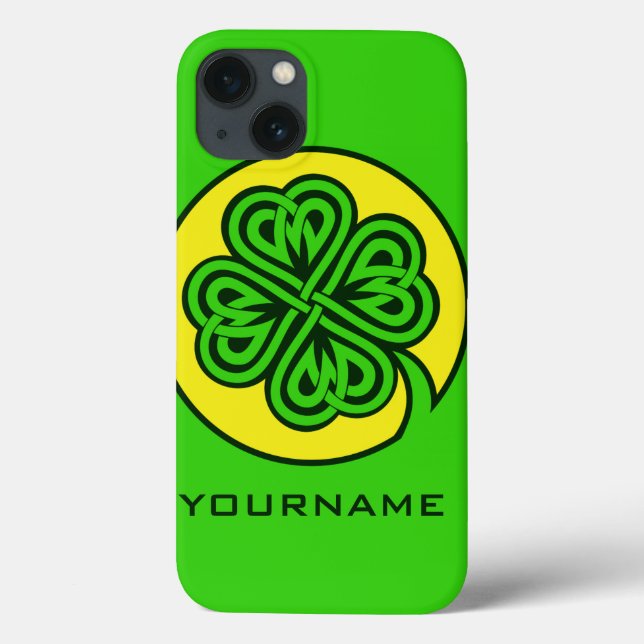 Coques personnalisés Shamrocks tribaux (Verso)