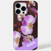 Coques Pour iPhone Belle violette et orchidée blanche photo de gros p (Back)
