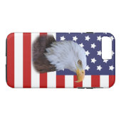 Coques Pour iPhone Eagle patriotique et drapeau des Etats-Unis (Dos (Horizontal))