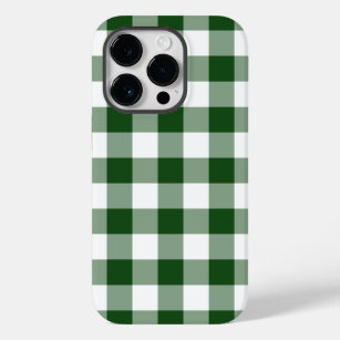 Coques Pour iPhone Joli Motif vert et blanc En vichy