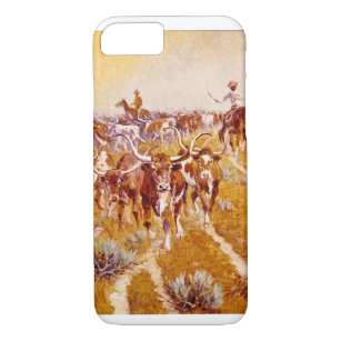 Coques Pour iPhone "Longhorns du Texas", oeuvre d'art d'Olaf