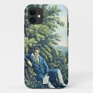 Coques Pour iPhone Ludwig van Beethoven par une rivière (engravin