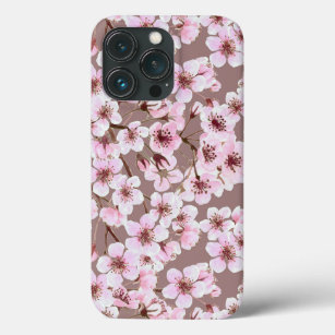 Etui iPhone 13 Pro Motif de fleurs de cerisiers
