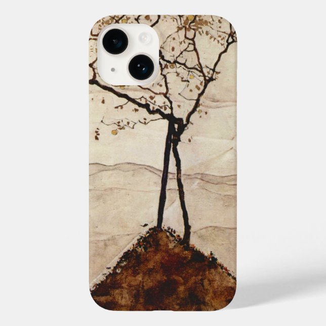Coques Pour iPhone Soleil d'automne et arbres par Egon Schiele, Art V (Back)