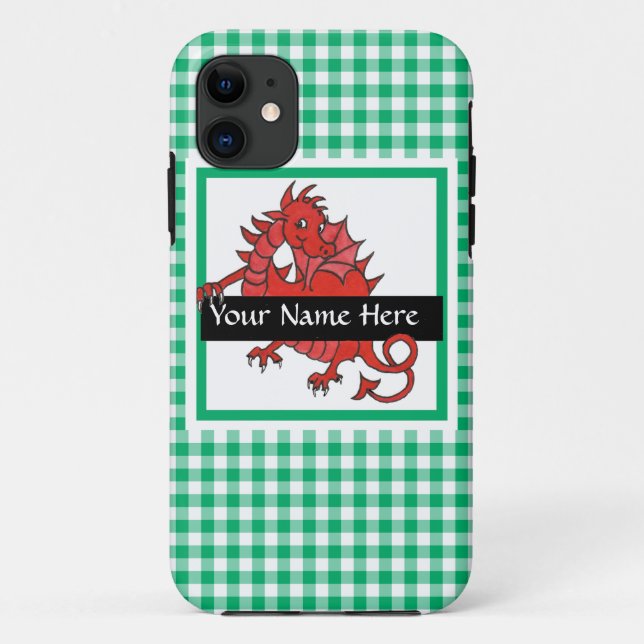 Coquet Dragon Rouge Coque iPhone 5/5s à Personnali (Dos)
