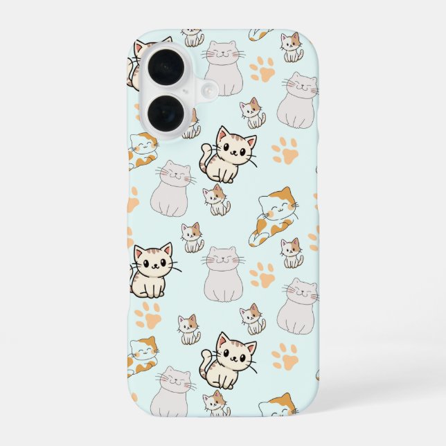 Coquet Kawaii Chatons & Pattes coque iphone 16  (Verso)