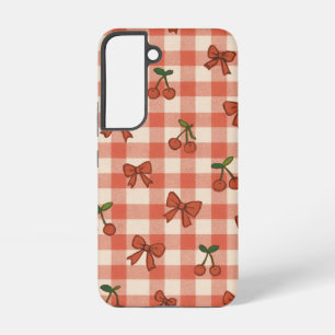"Coquet Motif Cerise Rose Coque Samsung Galaxy S22