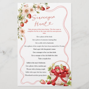 Coquette Berry in Love Scavenger Hunt Games Card