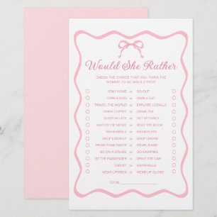Coquette Bow Baby shower Voudrait-Elle Plutôt Joue