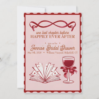 Coquette Bow Bridal shower Invitation | 5 x 7
