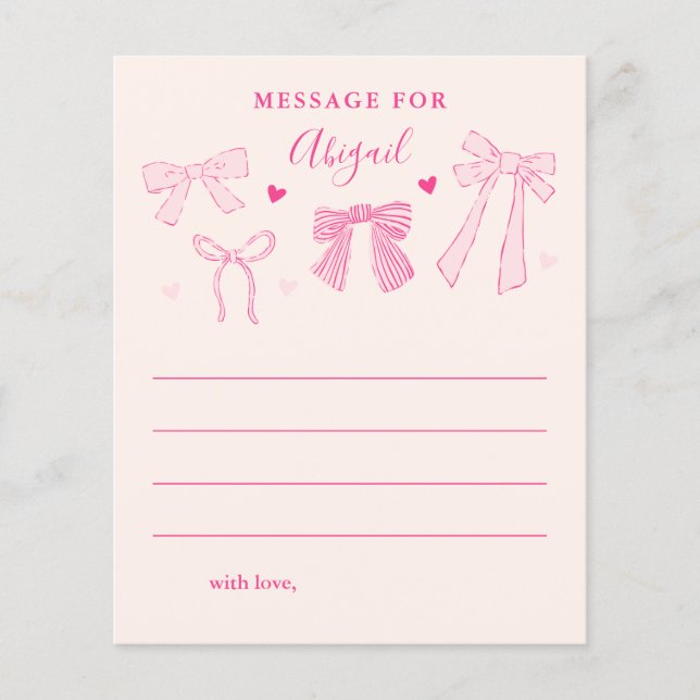 Coquette Bows Girl Anniversaire Heure Capsule Mess (Devant)