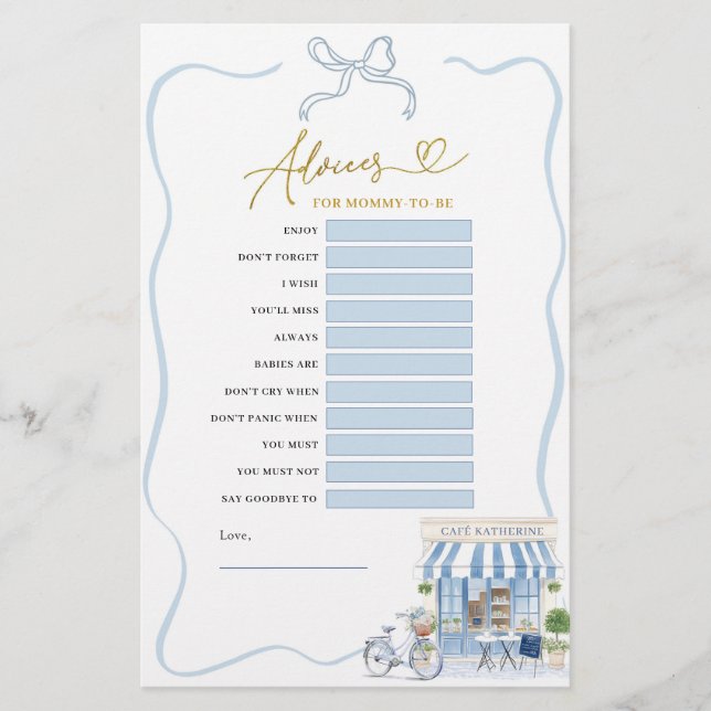 Coquette Café Parisien Conseils pour les Jeux de M (Devant)