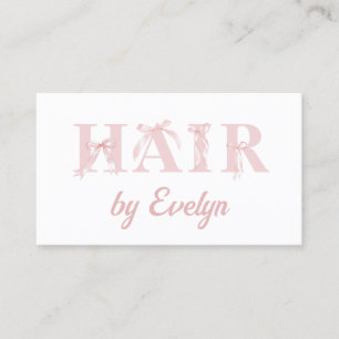 Coquette Cheveux QR Code Carte de visite