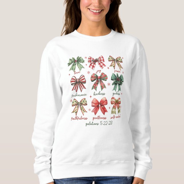 Coquette Christian Christmas Femmes Sweatshirt (Devant)