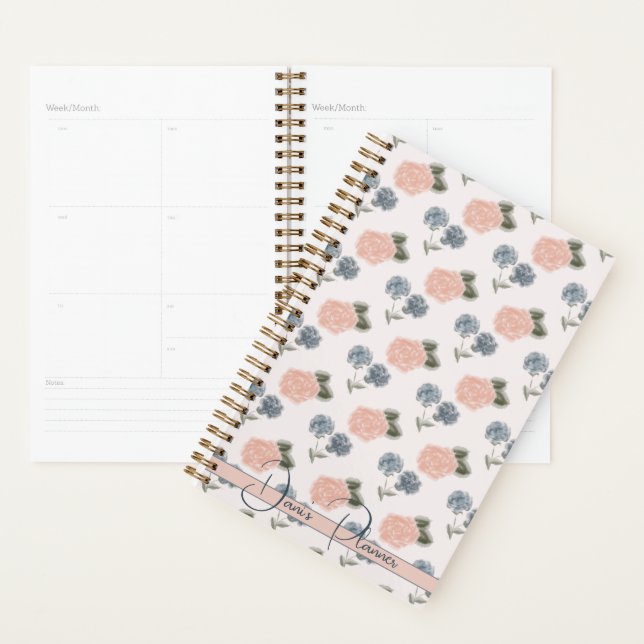 Coquette Ditsy Floral Planner non daté (Devant avec enveloppe)
