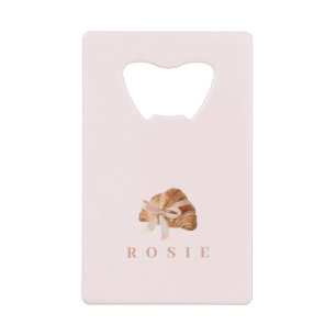 Coquette personnalisée Croissant rose Ribbon
