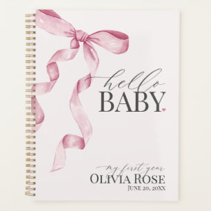 Coquette Rose Bow Girl Baby Gift Ma première année